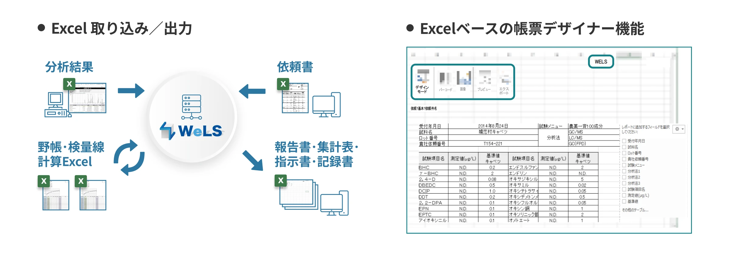 Excelを活用した連携機能